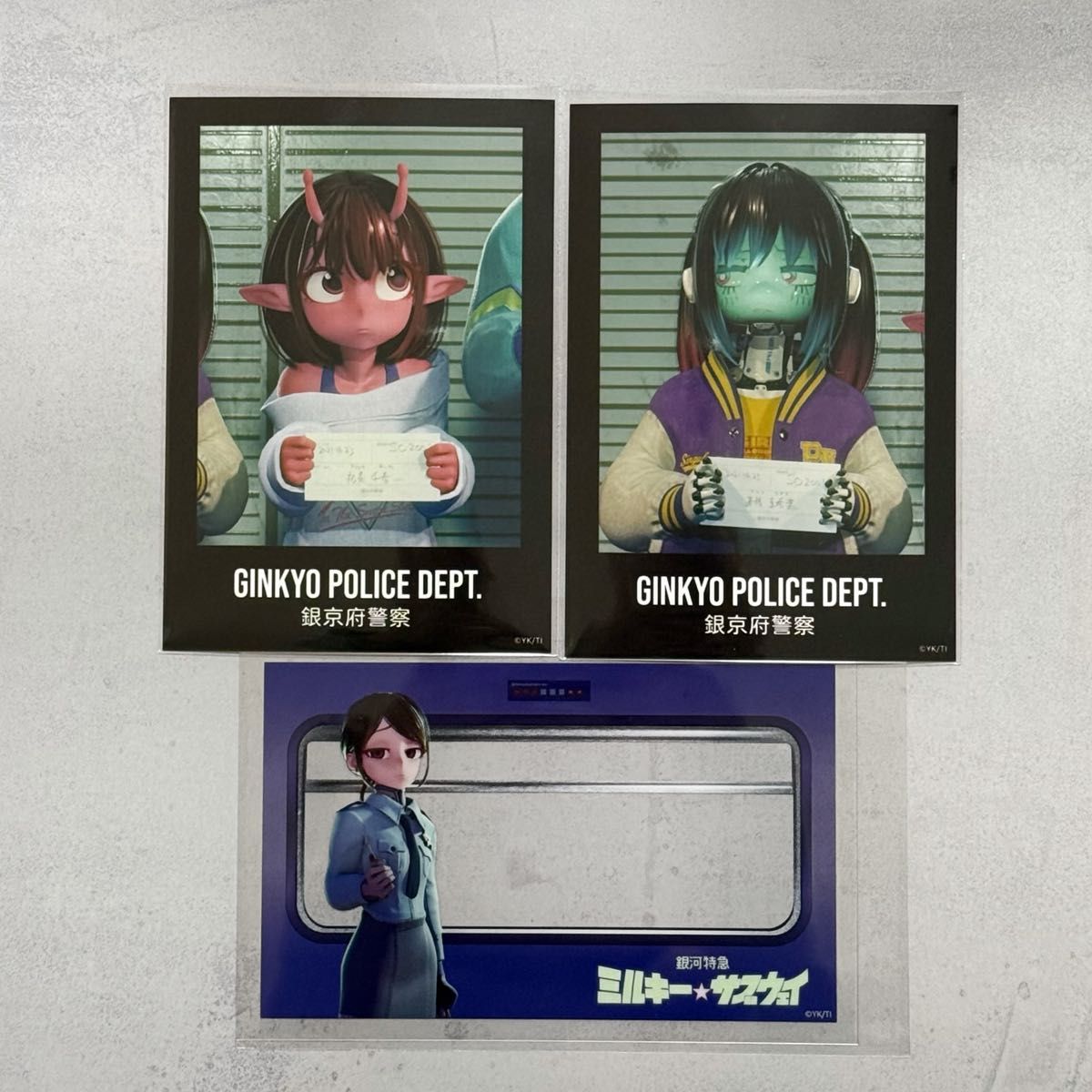 銀河特急 ミルキー サブウェイ マグショット 車窓風クリアカード