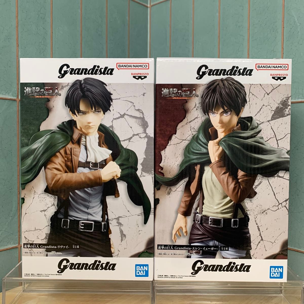 進撃の巨人 Grandista リヴァイ エレン・イェーガー フィギュア 2種