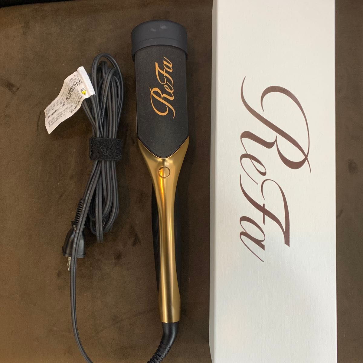 中古 ReFa リファ パワー ストレートアイロン プロ ブラック ゴールド