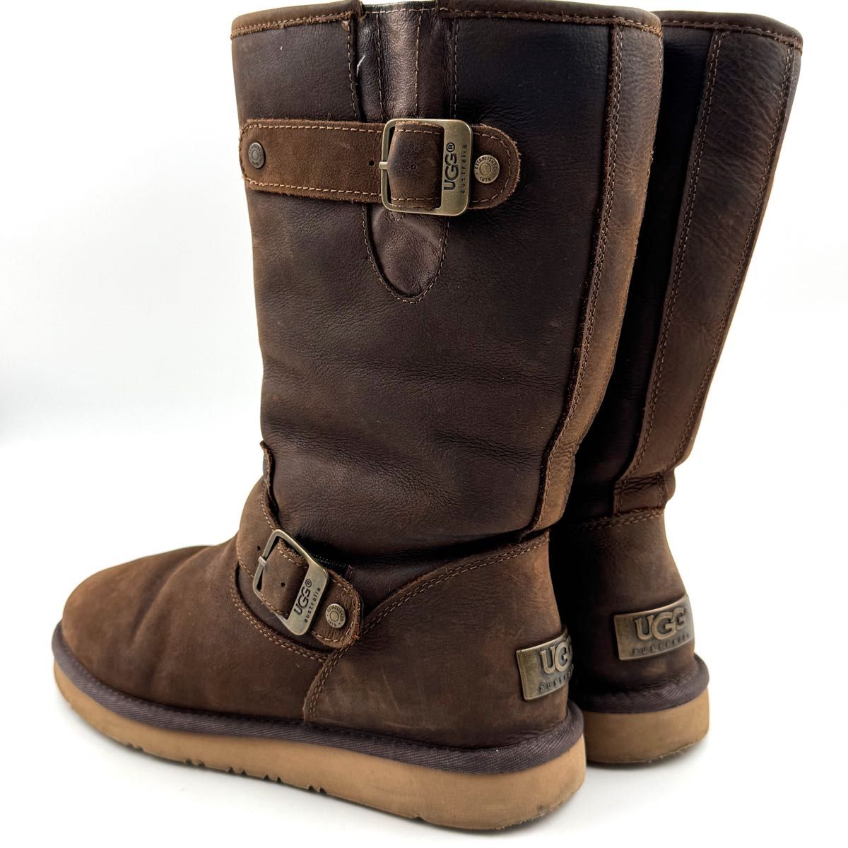 希少サイズ 25】 UGG Australia アグ ムートン エンジニア ブーツ ロゴ