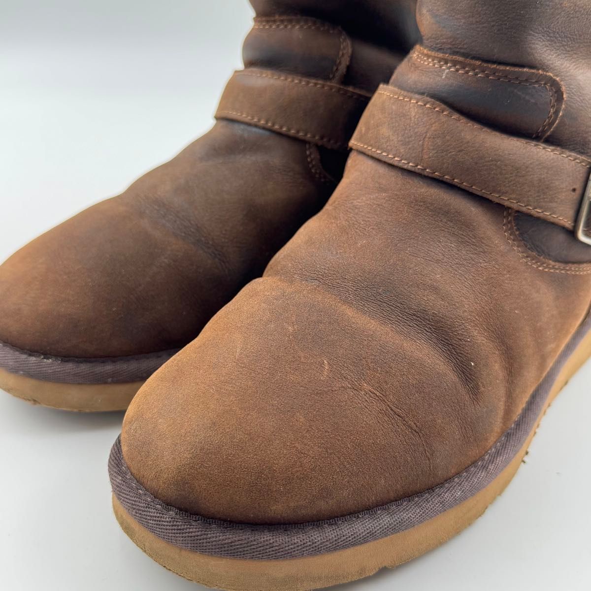 希少サイズ 25】 UGG Australia アグ ムートン エンジニア ブーツ ロゴ