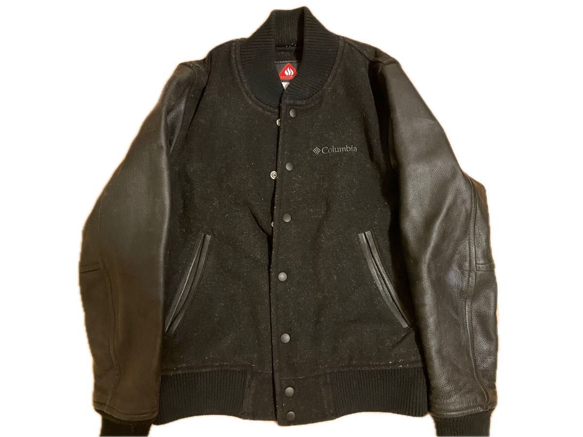 Columbia コロンビア スタジャン ブラック レザー ジャケット OMNI