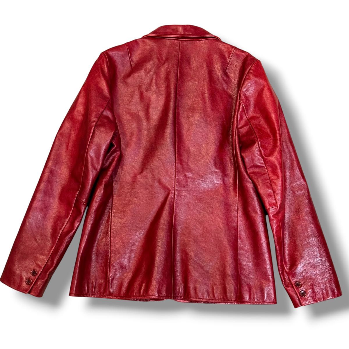 美品 希少 GAP オールドギャップ レザー テーラードジャケット 牛革100