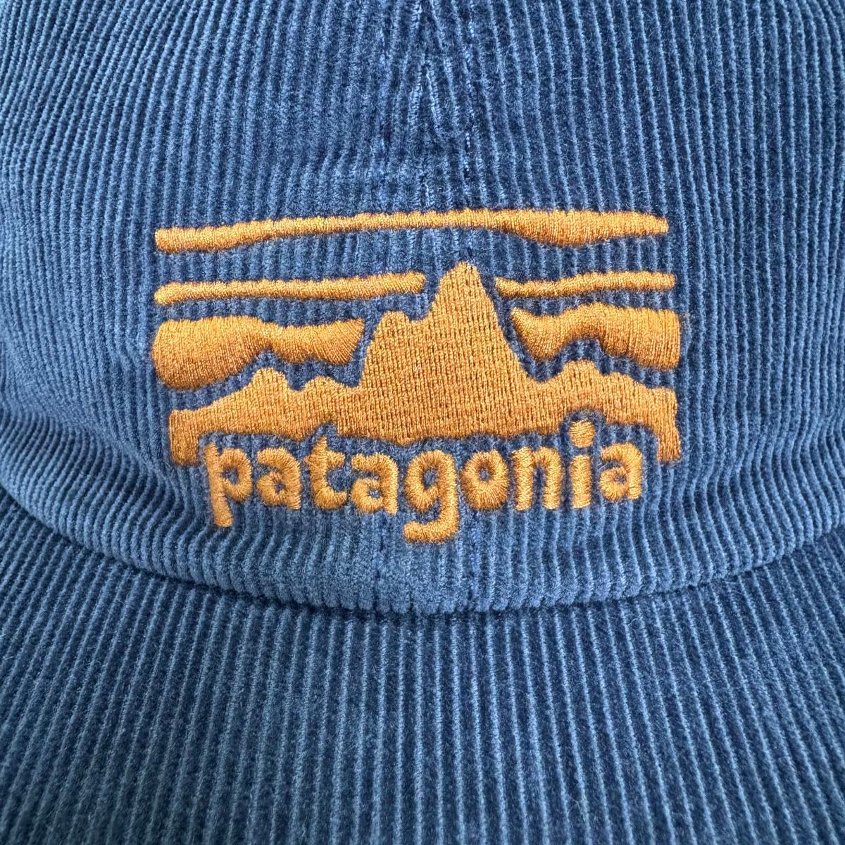 廃盤 patagonia パタゴニア ロゴ刺繍 コーデュロイ キャップ ネイビー