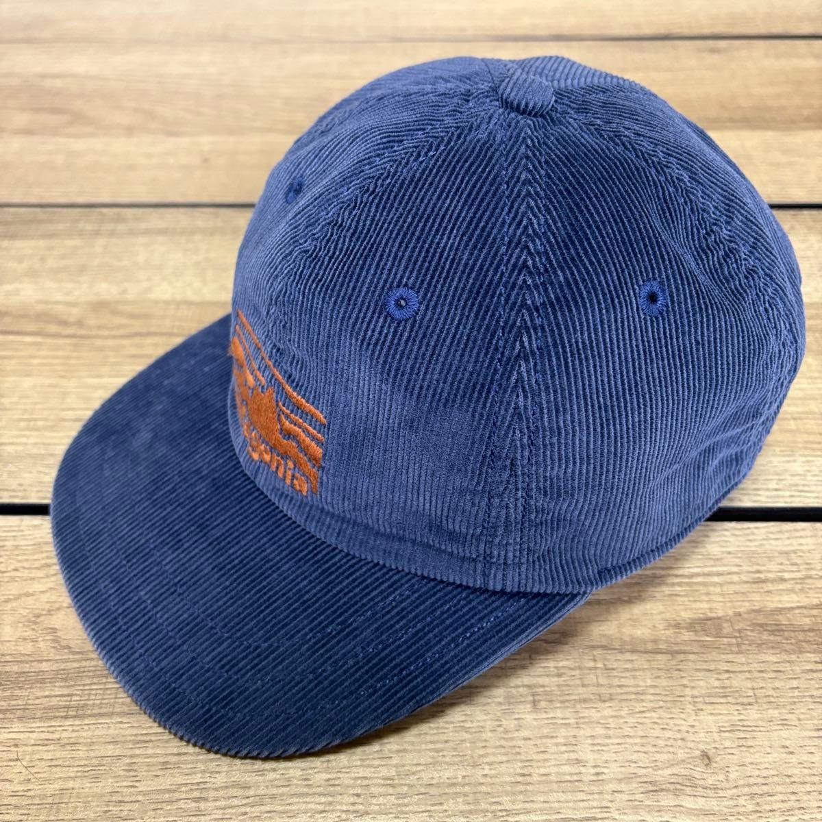 廃盤 patagonia パタゴニア ロゴ刺繍 コーデュロイ キャップ ネイビー