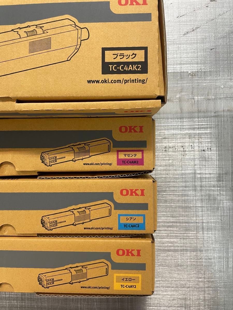 純正 OKIトナーカートリッジ(大) TC-C4A 4色セット No 2｜Yahoo