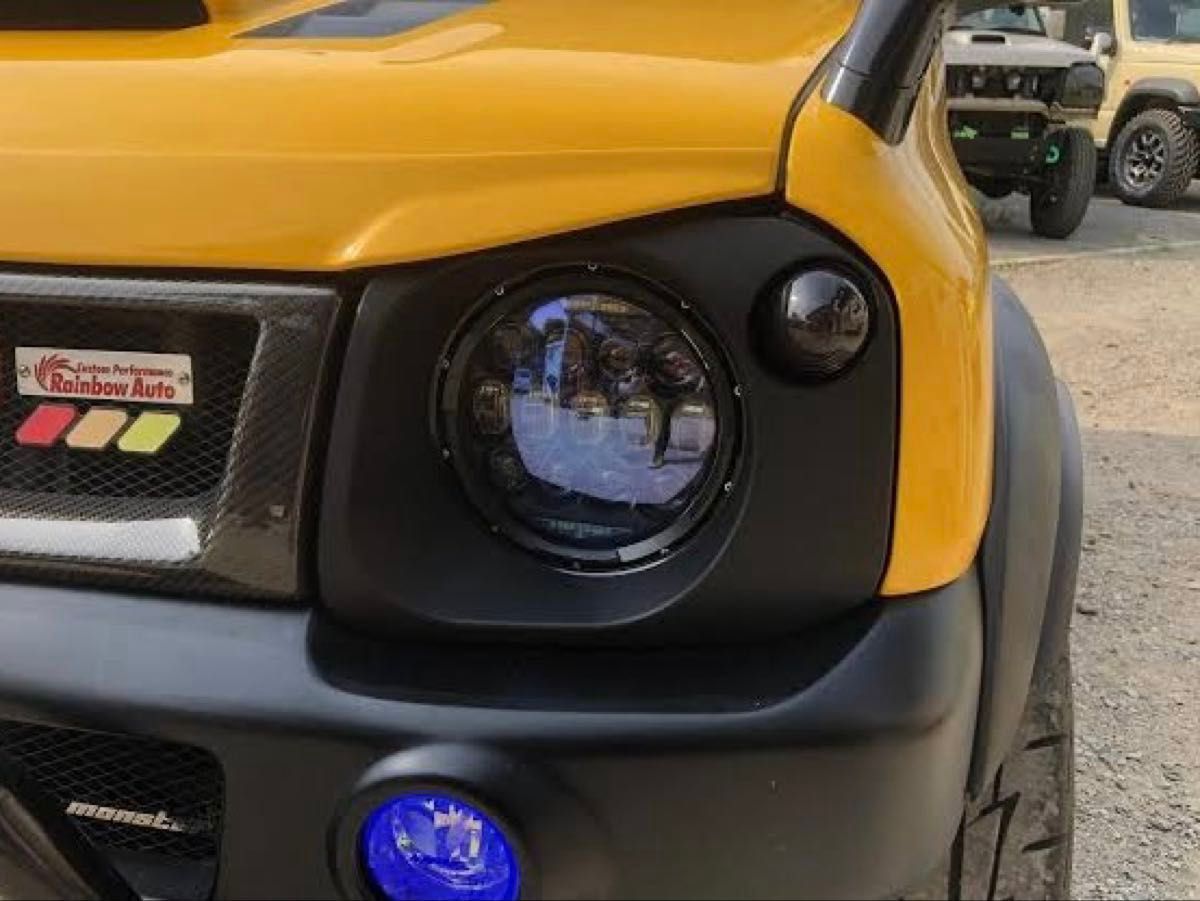 ジムニー JB23 丸目ヘッドライトキット7インチ スモークLEDウインカー