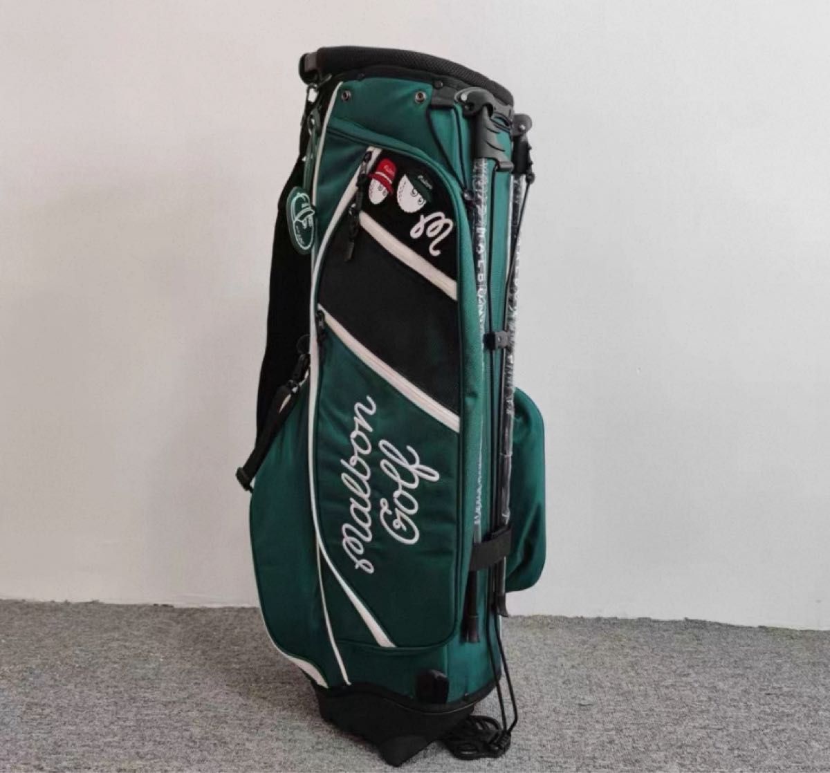 Malbon golf マルボンゴルフ キャディバッグ スタンドバッグ グリーン