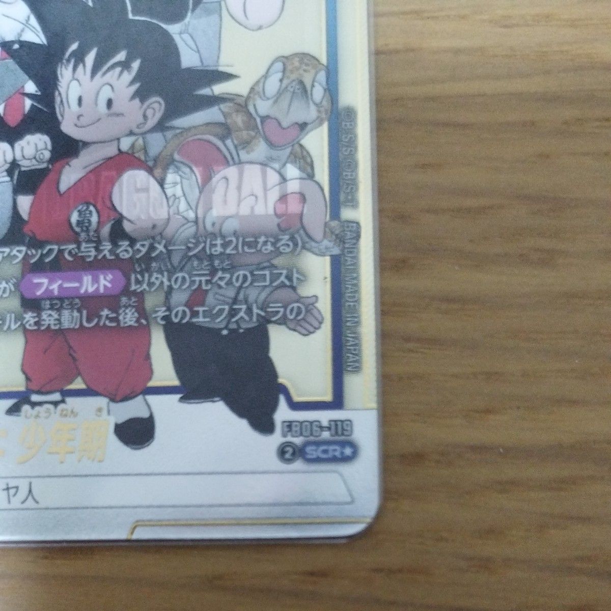 ドラゴンボール カードマンガブースター02 孫悟空 少年期 FB06-119 SCR