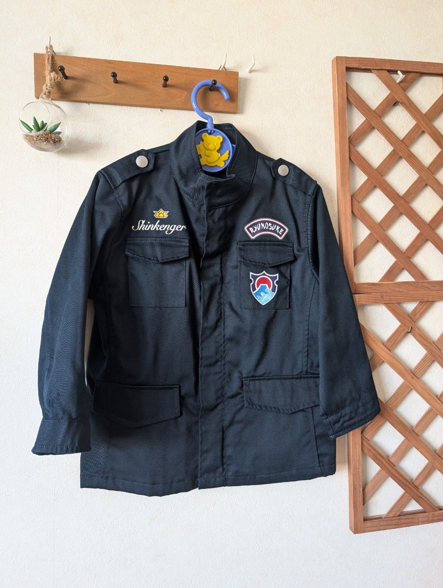 侍戦隊 シンケンジャー ジャケット子供用100㎝ シンケンブルー 池波流