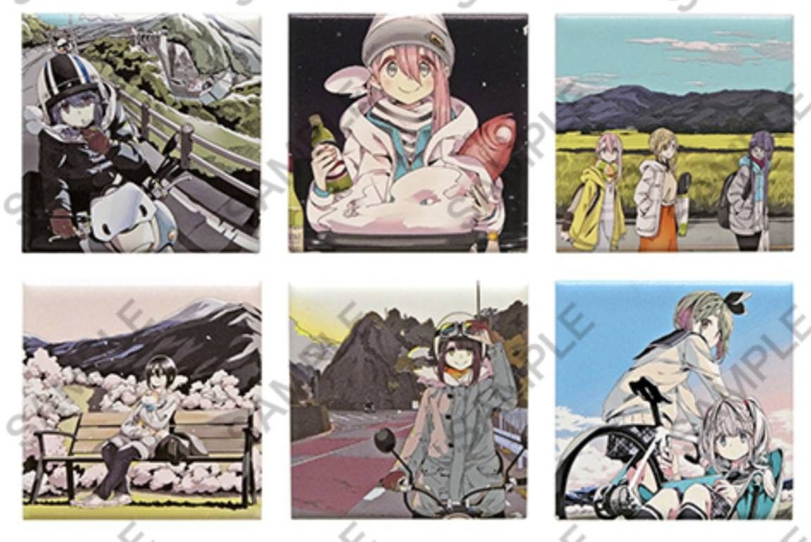 ゆるキャン 』アートマグネット 全6種 ゆるキャン 10周年記念展 限定