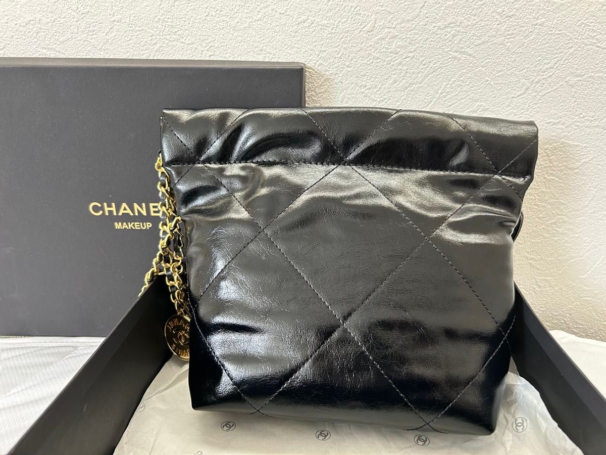 CHANEL MAKEUP ショルダーバッグ ポーチ付き チェーン キルティング