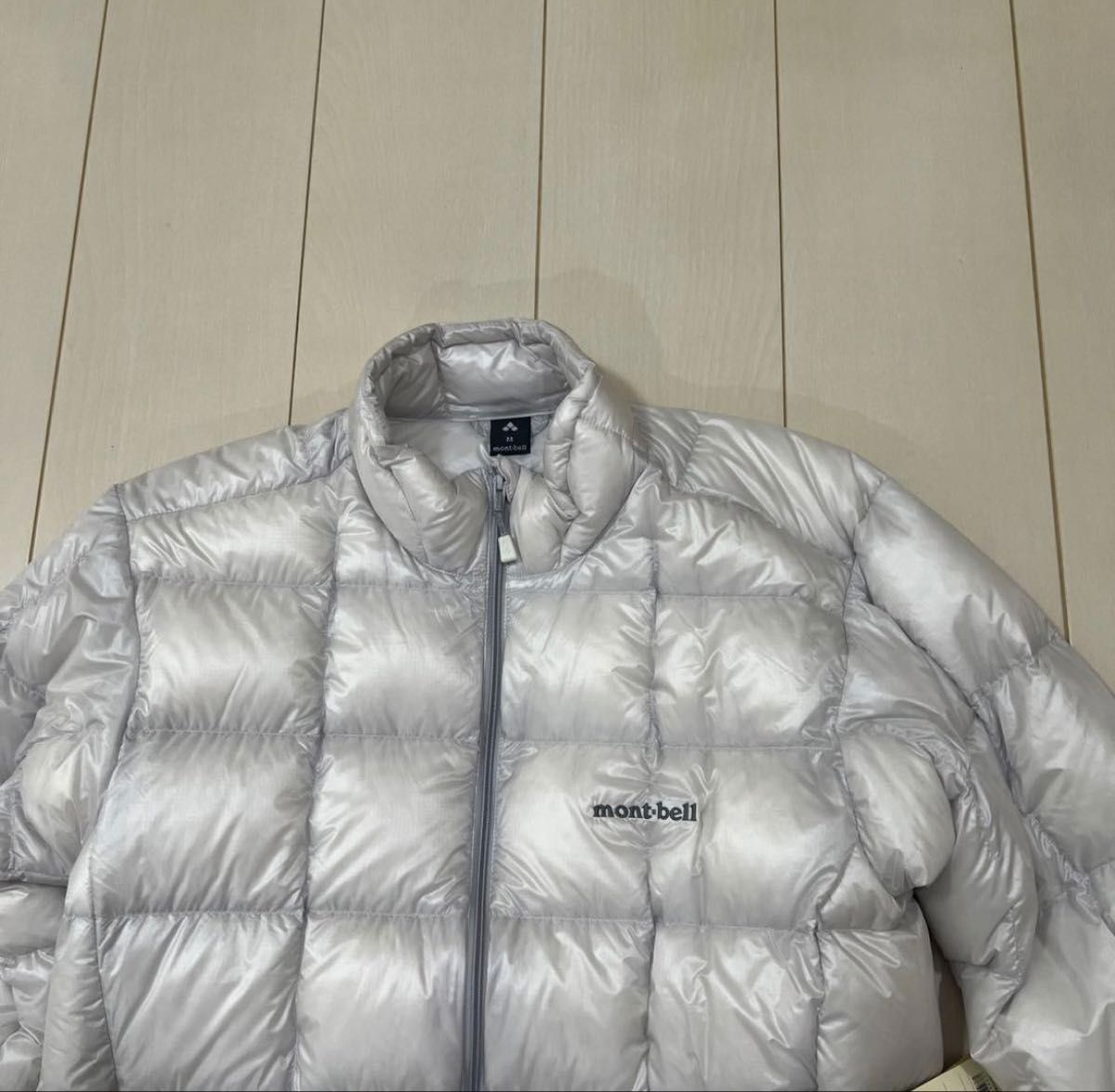 モンベル スペリオダウンジャケット メンズMライトグレー mont-bell