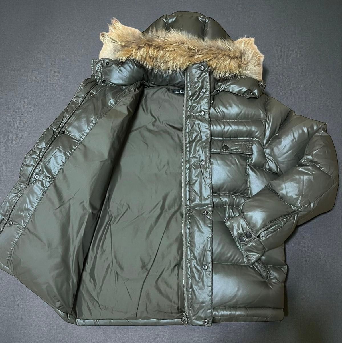 美品 大サイズ ポールスミス PS PAUL SMITH ダウンジャケット フード