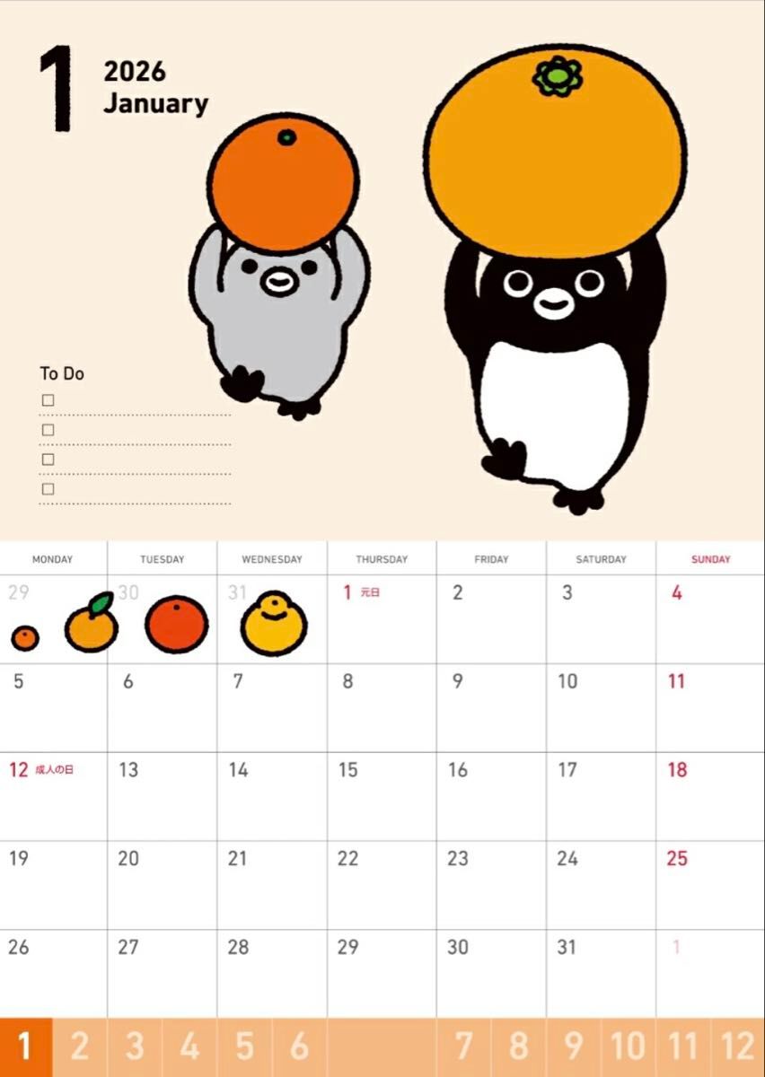 Suicaのペンギン 壁掛カレンダー 2026｜Yahoo!フリマ（旧PayPayフリマ）
