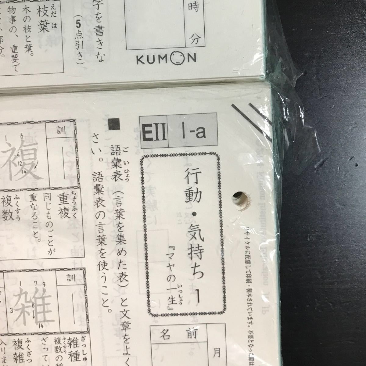 くもん 国語 プリント E1 2 1-200 解答&テストつき KUMON 公文｜Yahoo