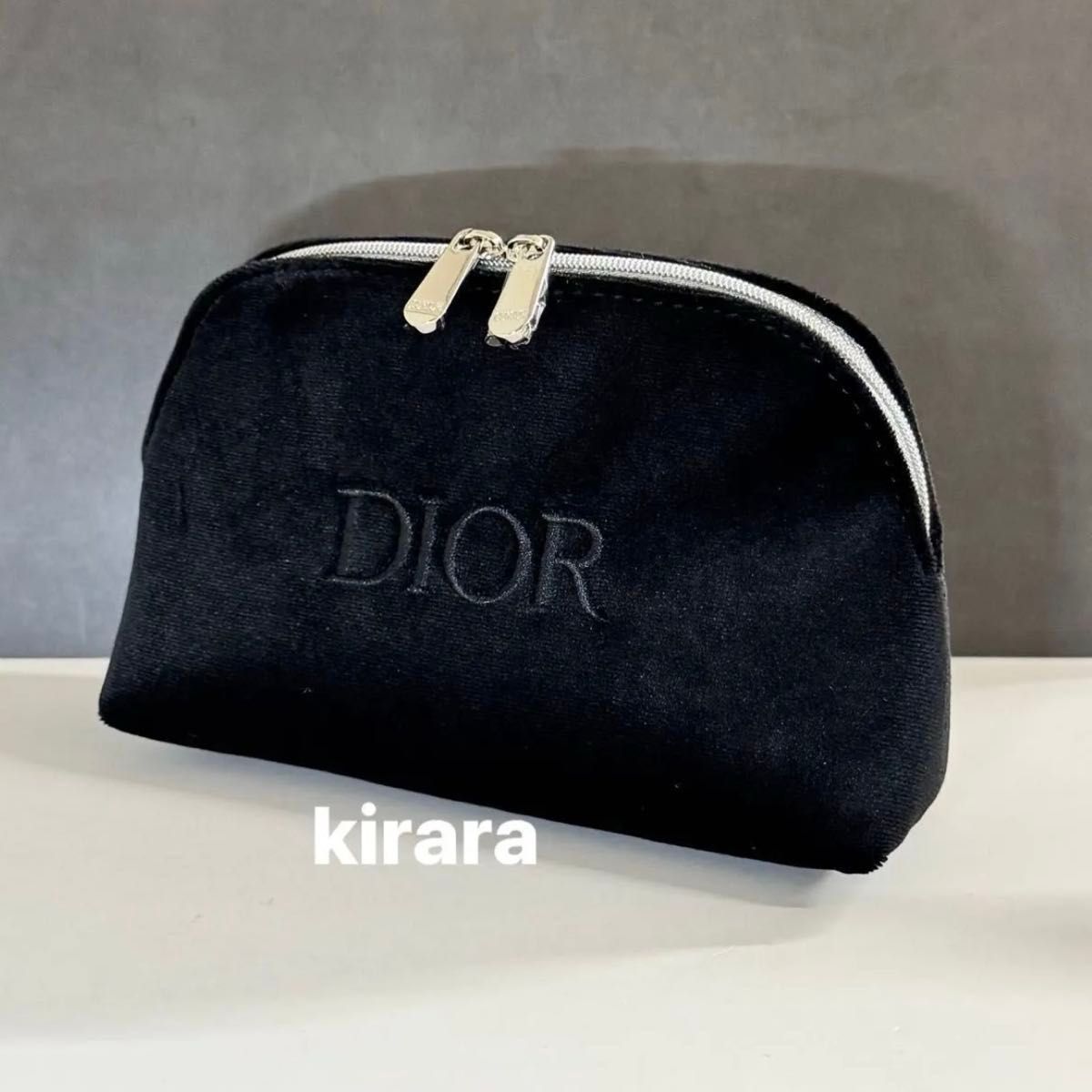 新品 Dior クリスチャン ディオール ノベルティポーチ ブラック 黒