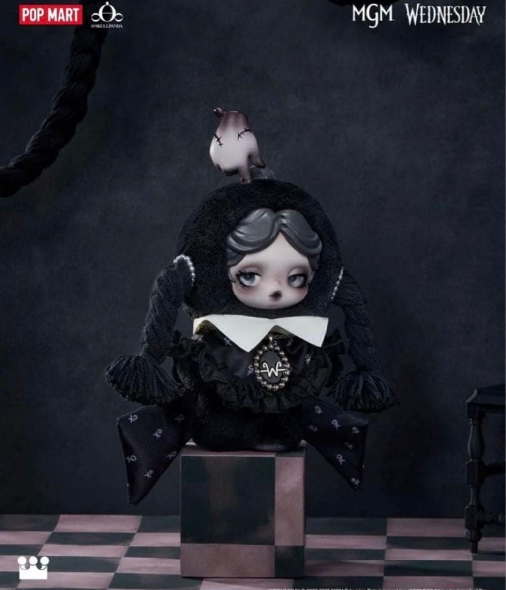 新品未開封 POPMART SKULLPANDA Wednesday NY限定 スカルパンダ
