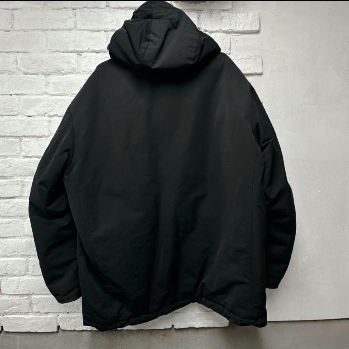 ユニクロ +j ハイブリッドダウンオーバーサイズパーカ UNIQLO XL 黒