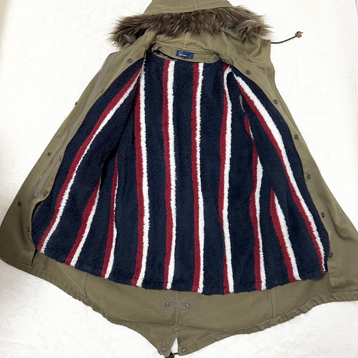 FRED PERRY フレッドペリー モッズコート 2WAY ボアライナー ファー