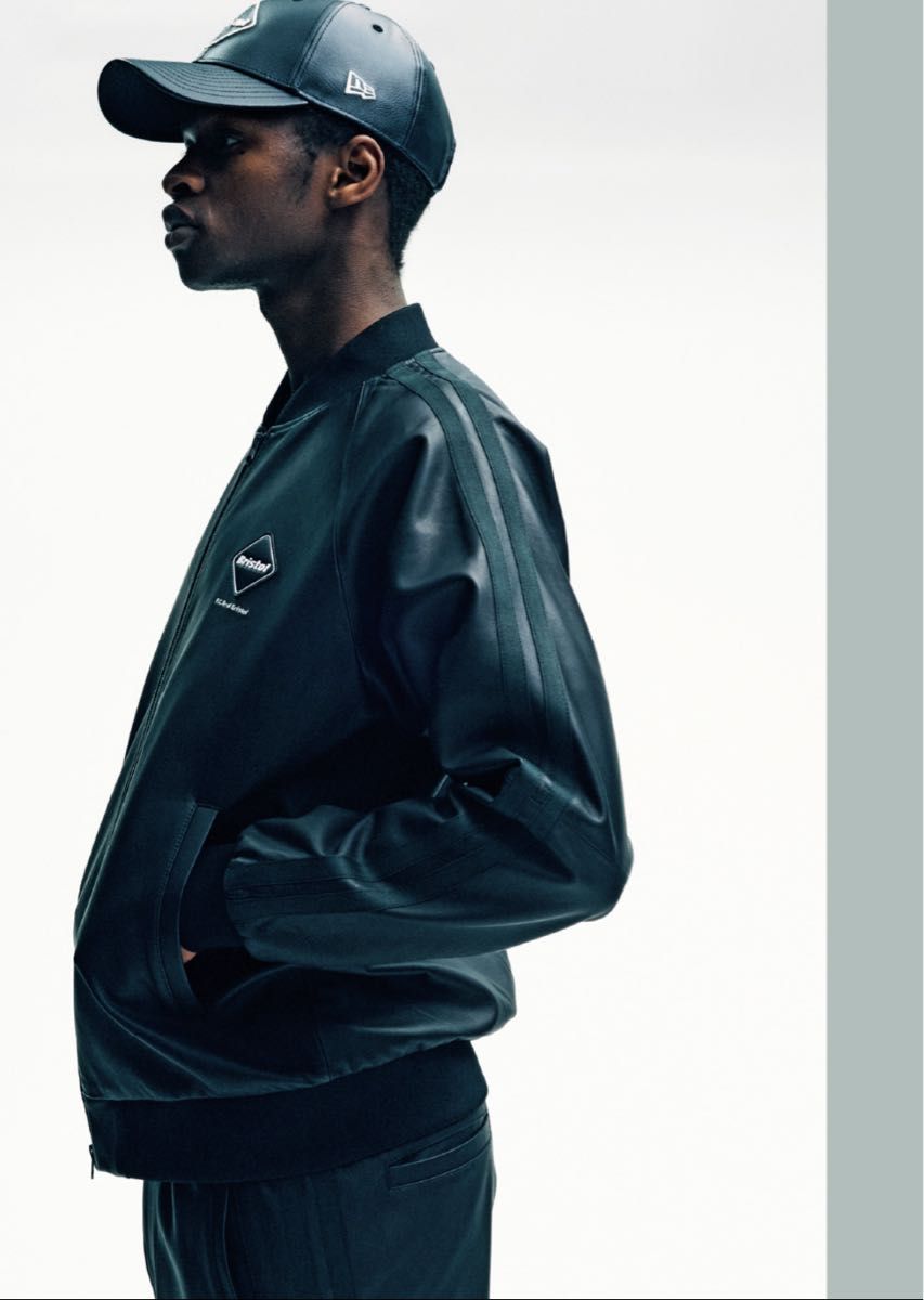 F C Real Bristol FCRB SOPH レザーMA-1 ブルゾン 黒 ブリストル