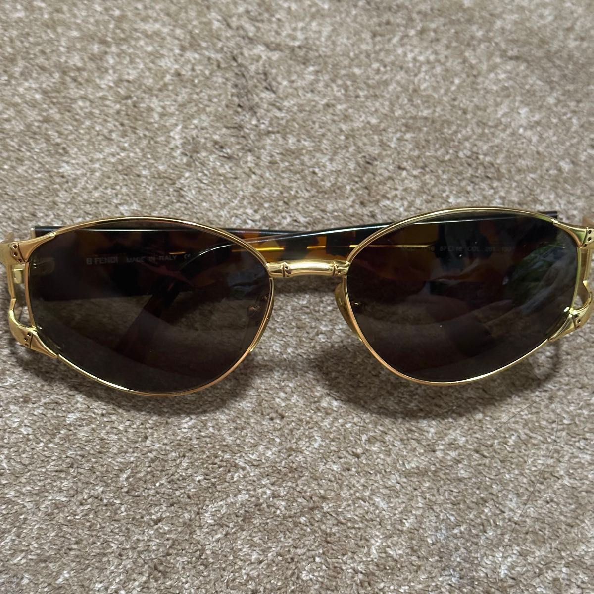 FENDI フェンディ サングラス ゴールドフレーム べっ甲柄 ヴィンテージ