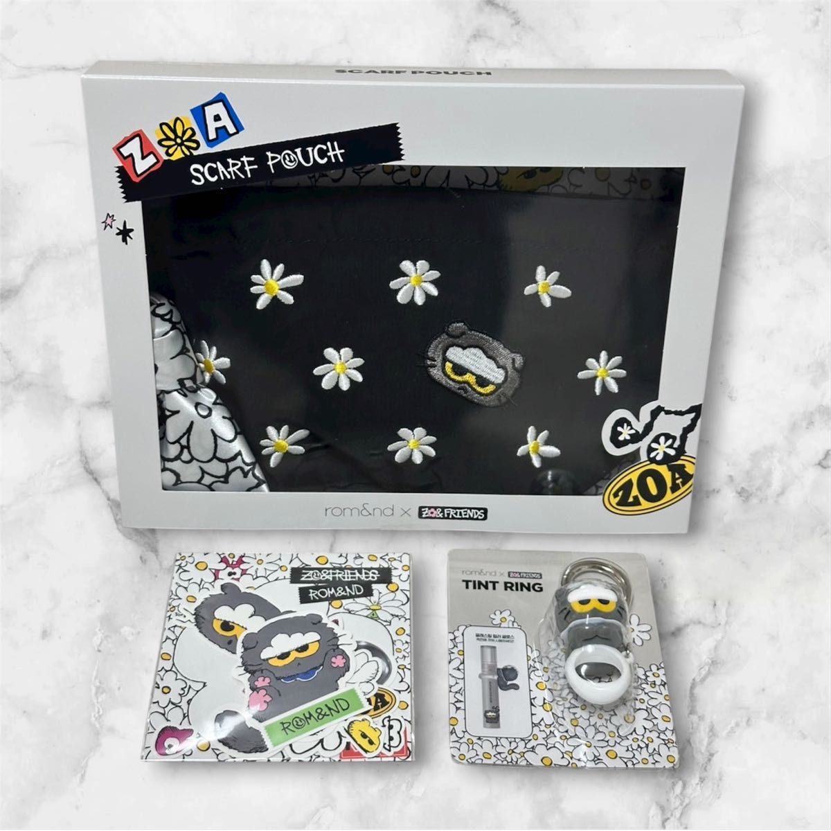 ロムアンド ZO&FRIENDS ZOA 特典 ポーチ キーリング ステッカー｜Yahoo