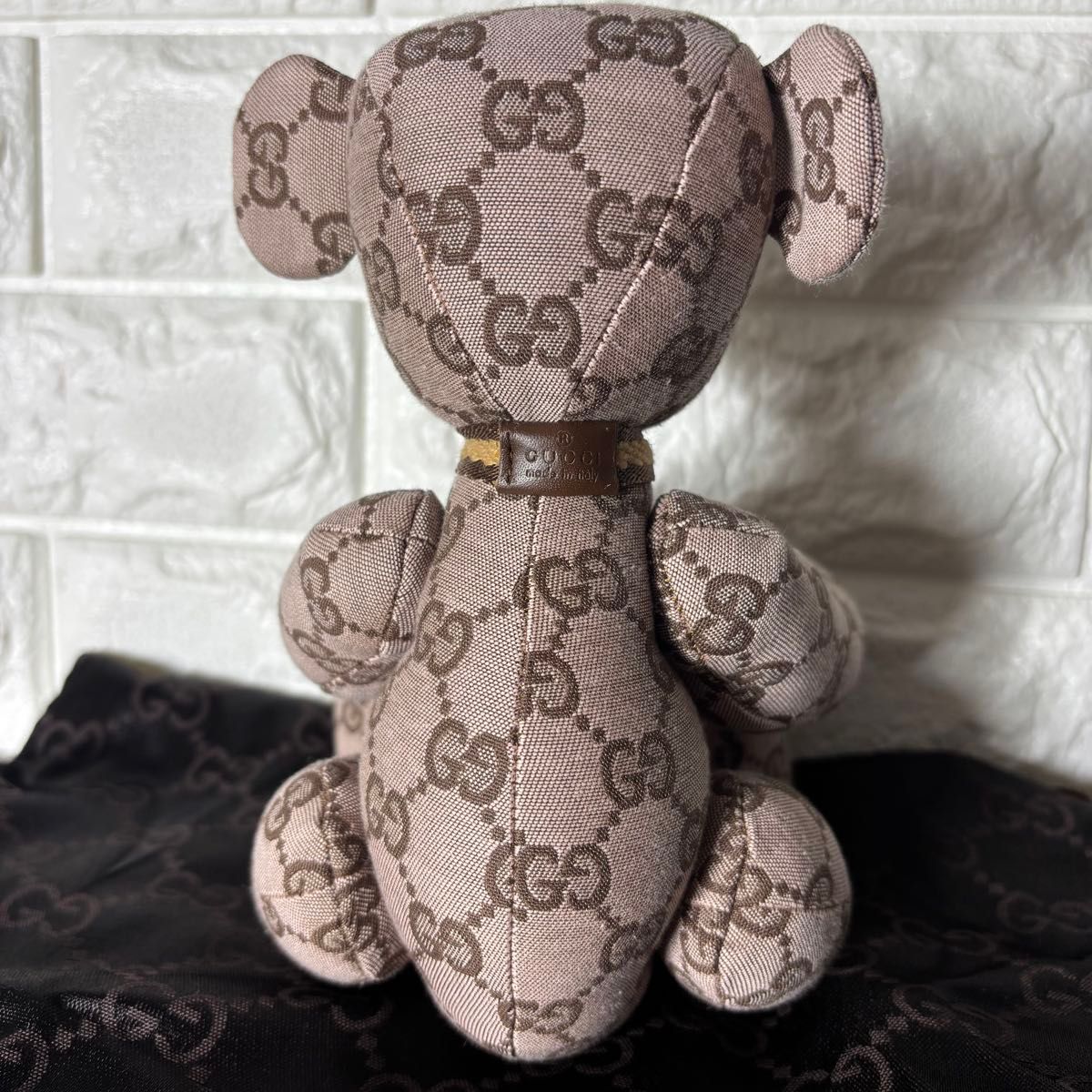 新品未使用 GUCCI グッチ GGキャンバス テディベア ぬいぐるみ クマ 熊