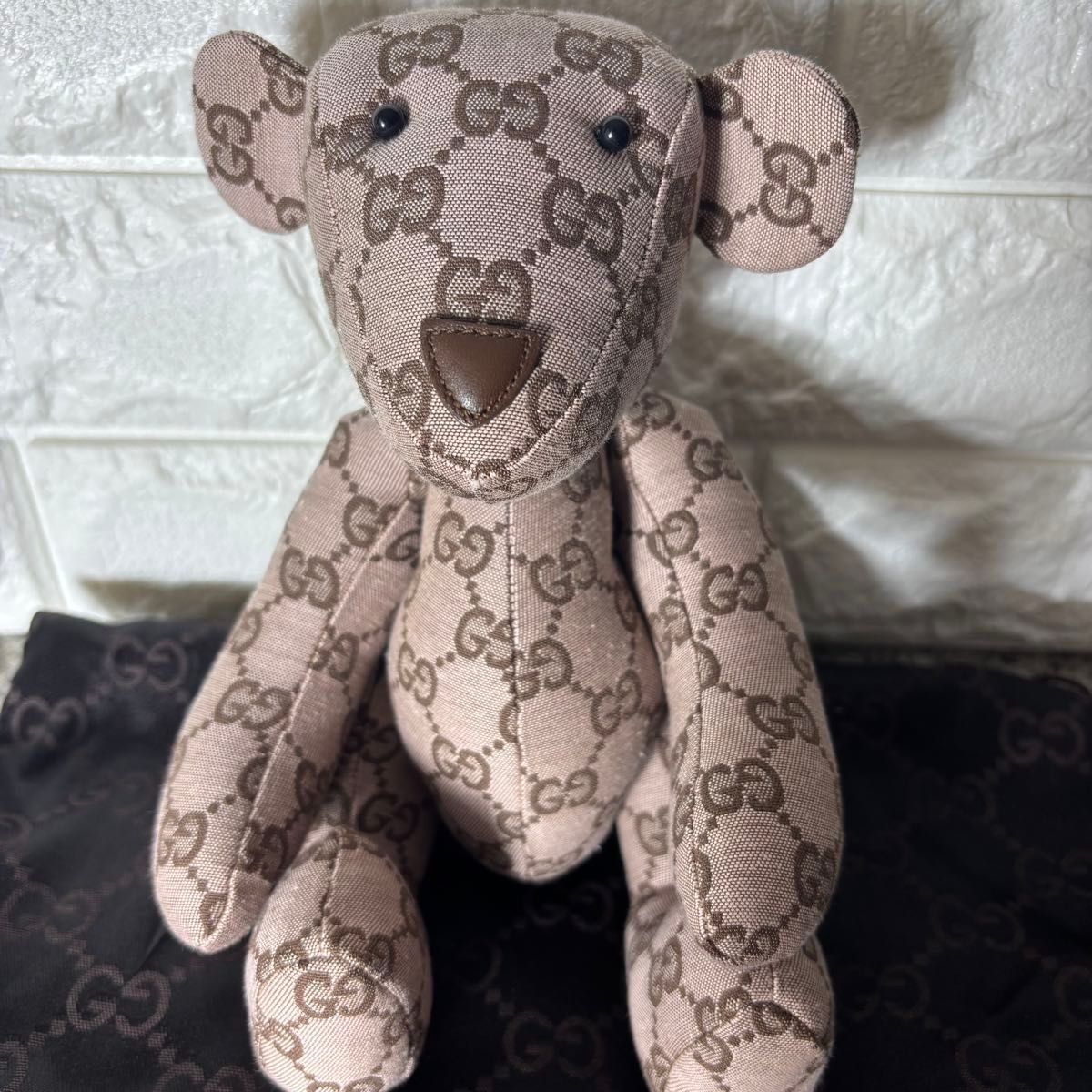 新品未使用 GUCCI グッチ GGキャンバス テディベア ぬいぐるみ クマ 熊