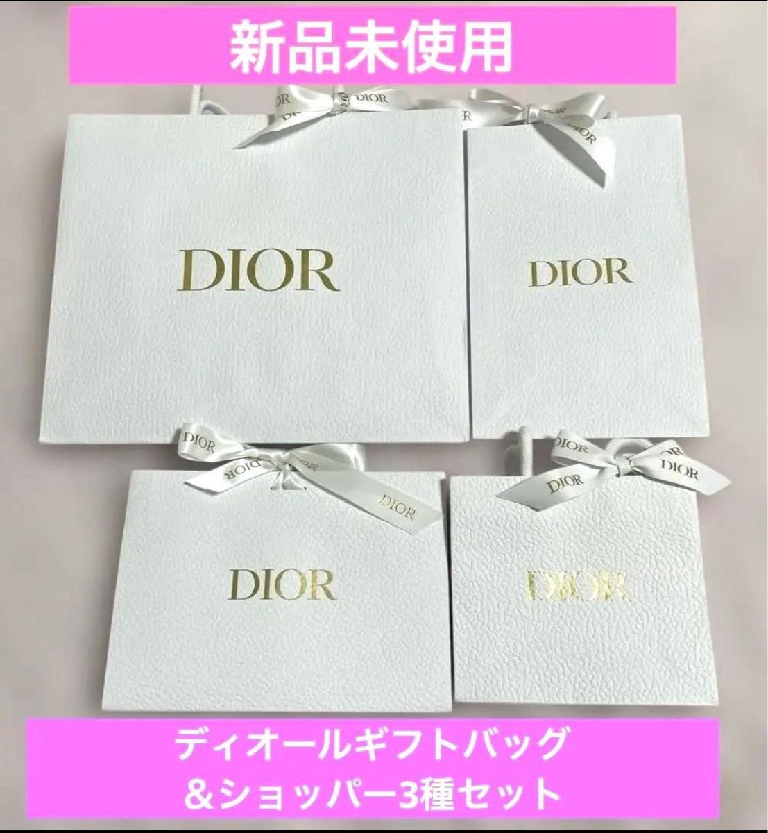 新品未使用】ディオールショッパー大きさ違い3種＆ギフトバッグ1つ