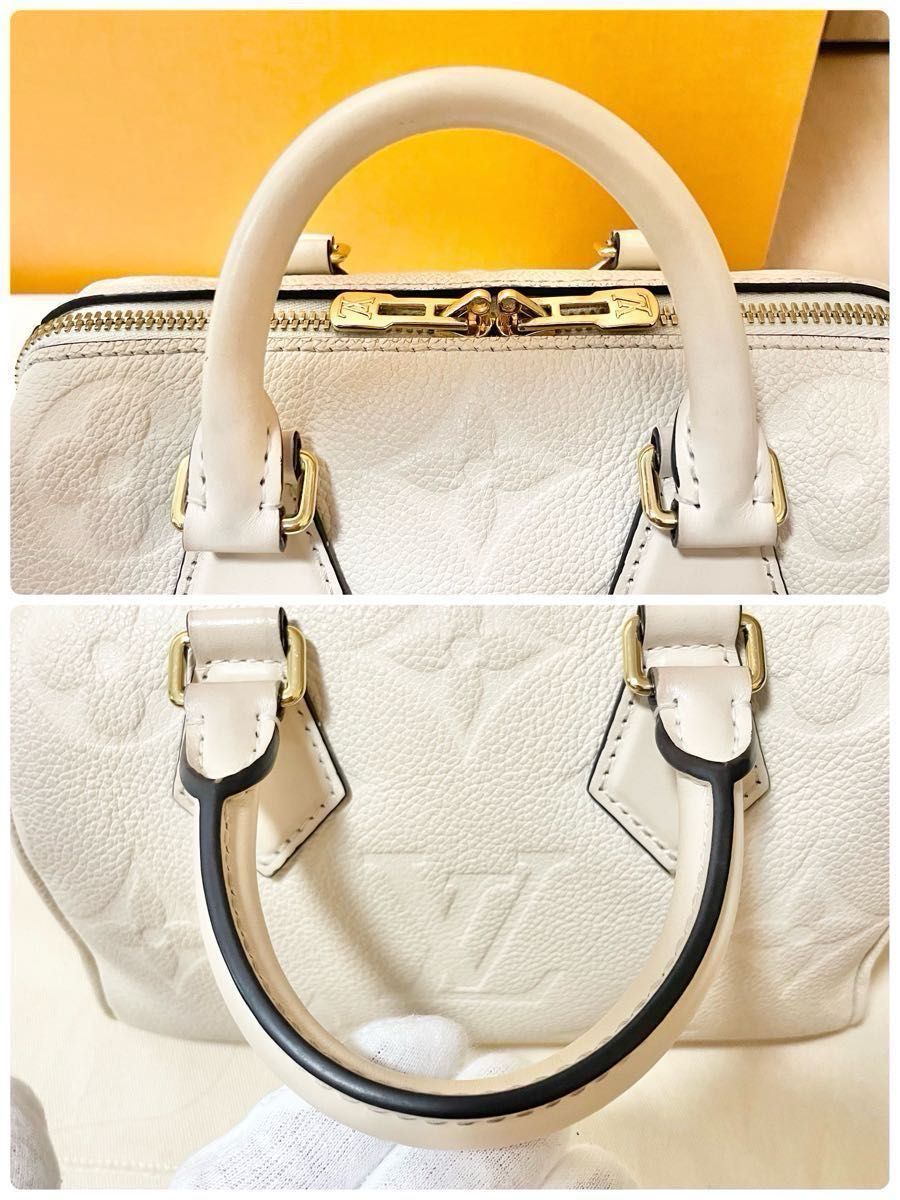 RFID 正規品 ルイヴィトン スピーディ20 バンドリエール クレーム