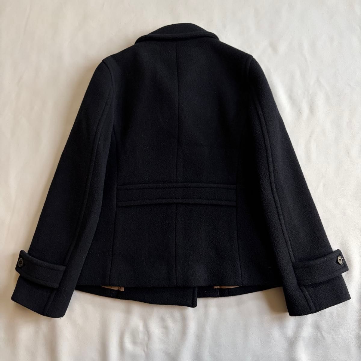 マーガレットハウエル】ピーコート カシミヤ ウール ダブル ネイビー