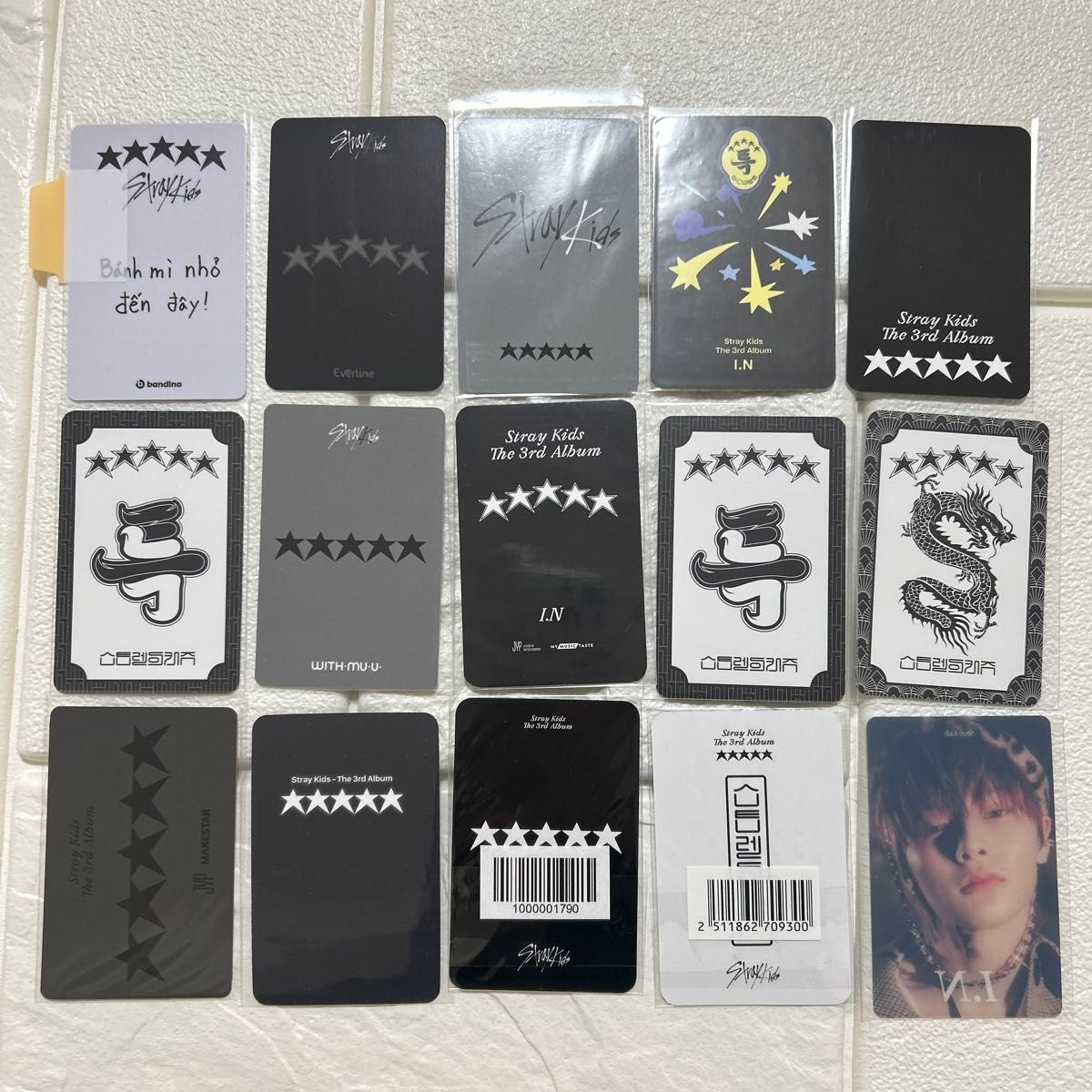 StrayKids I N アイエン ストレイキッズ スキズ トレカ 15枚セット