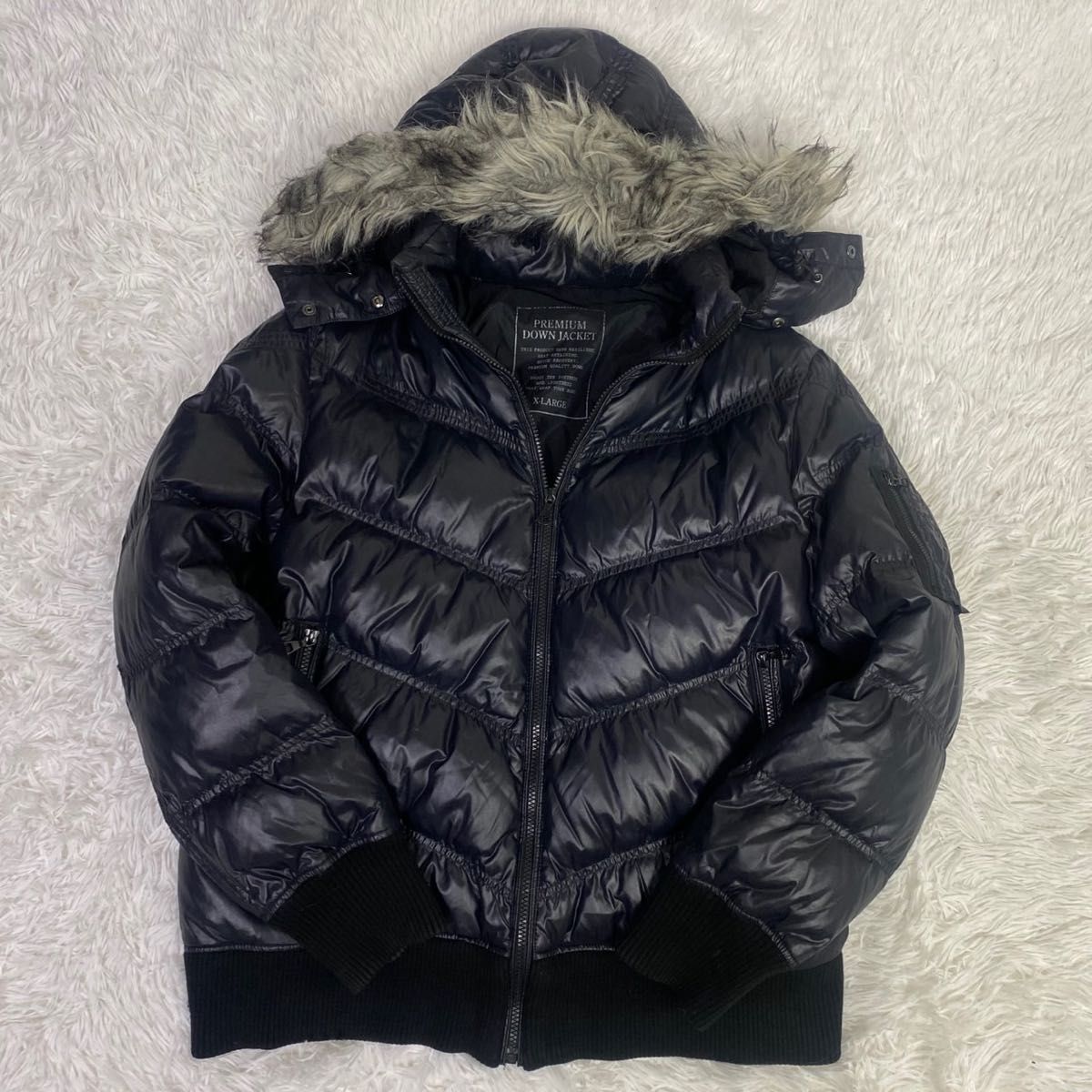 OLD UNIQLO オールドユニクロ ファー付き プレミアム ダウンジャケット