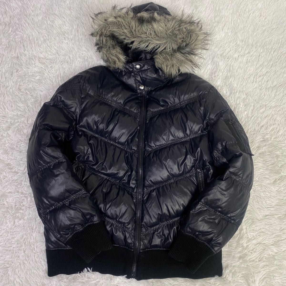 OLD UNIQLO オールドユニクロ ファー付き プレミアム ダウンジャケット