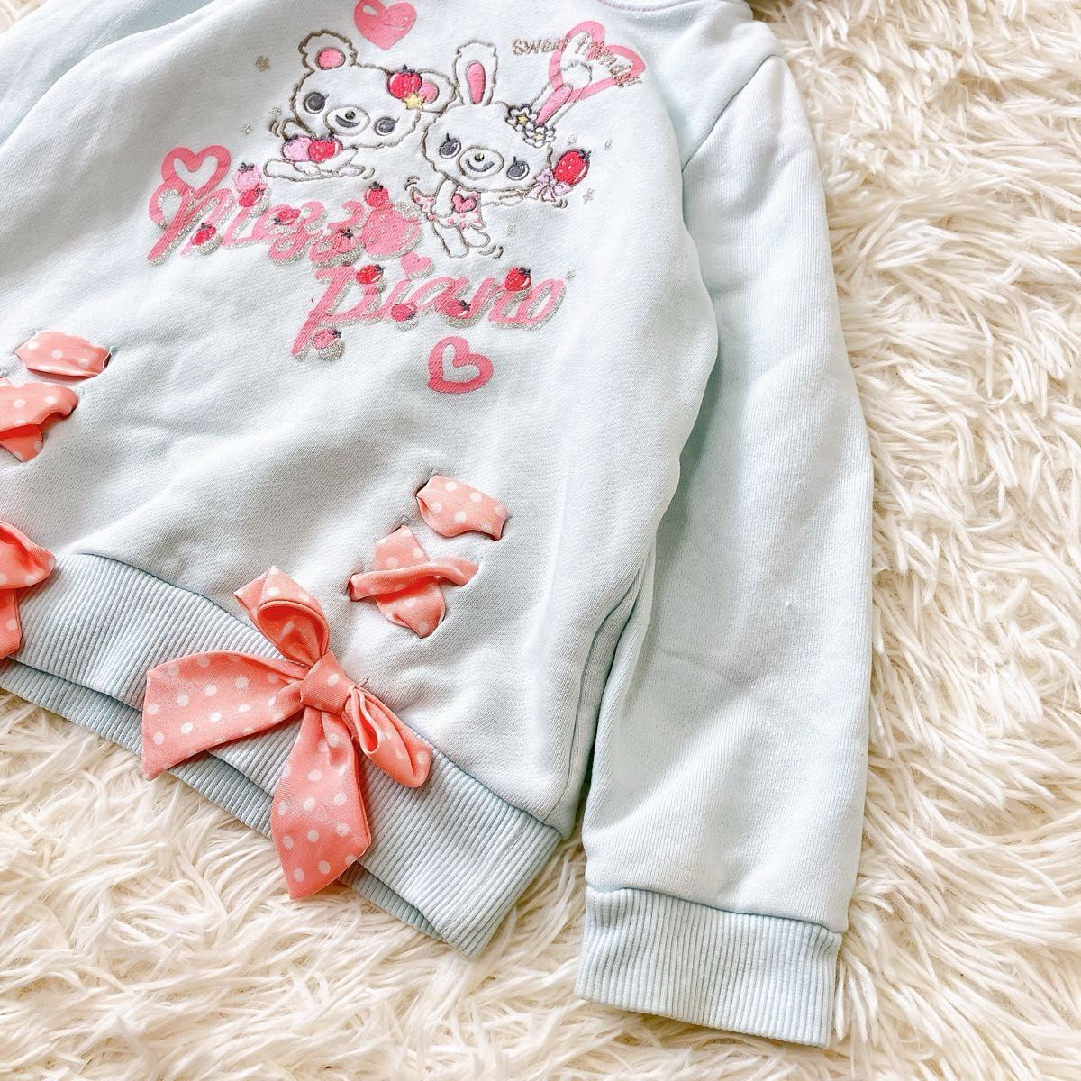 y2k 平成レトロ mezzo piano メゾピアノ キッズ 子供服 100cm ミミポポ