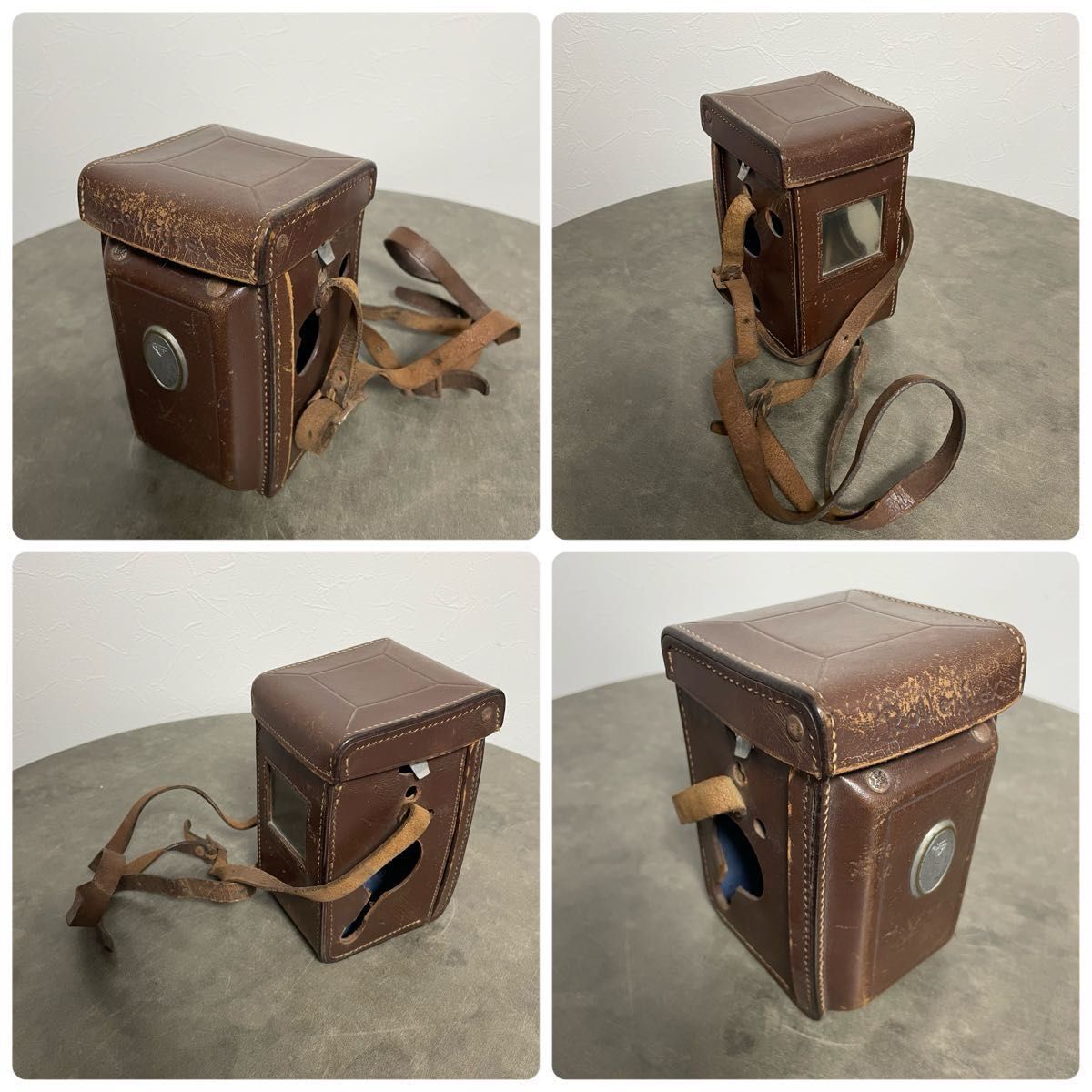 Rolleiflex 二眼レフカメラ ジャンク品 レザーケース付き パーツ取り