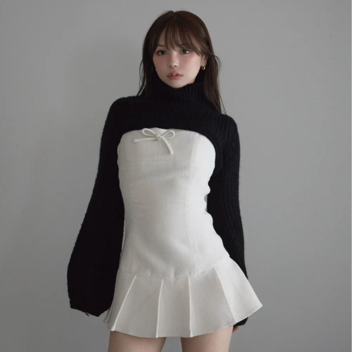 andmary Twiggy tweed mini dress ツイードミニワンピース｜Yahoo