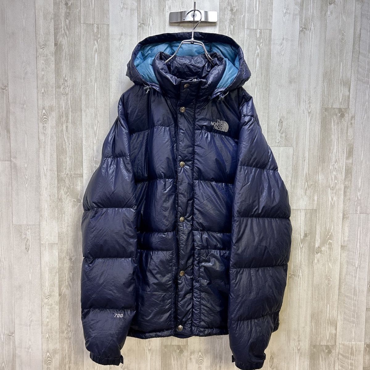 海外限定】 ノースフェイス ネイビー ダウンジャケット メンズ 100／L