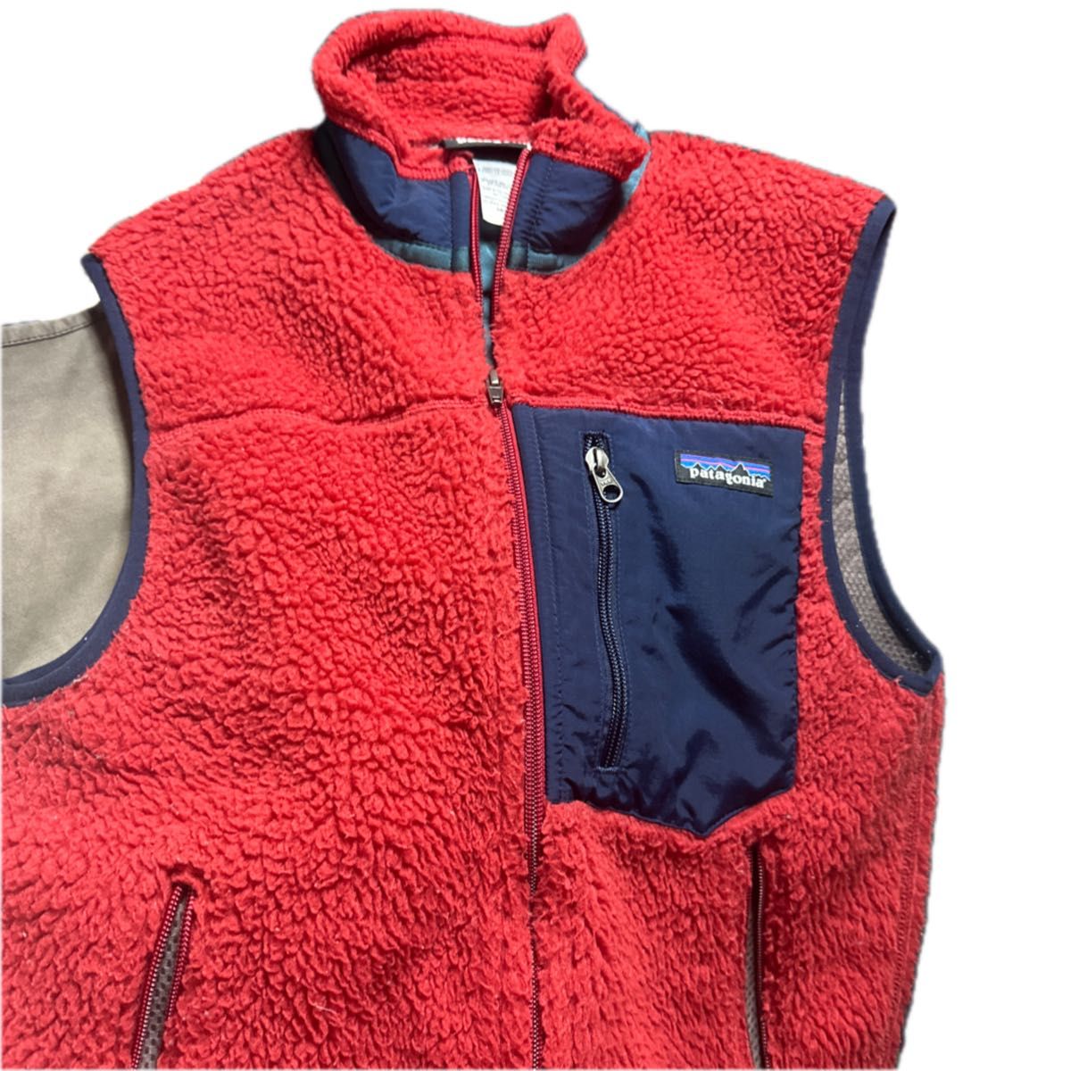 patagonia パタゴニア レトロX フリースベスト ネイビー レッド ベスト