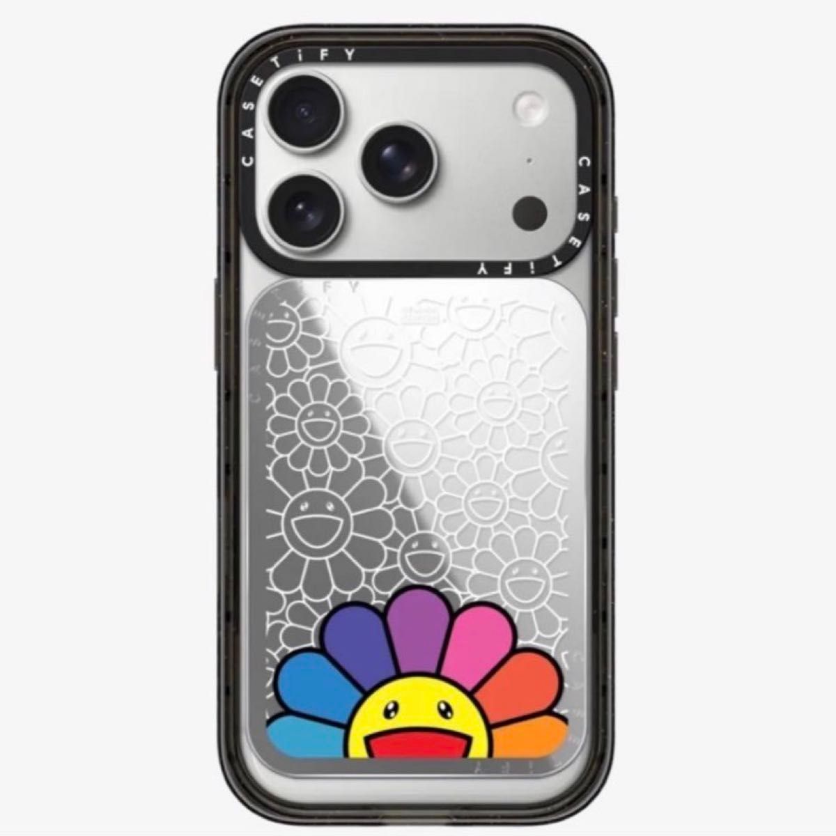 CASETiFY 村上隆 スマイル（レインボー） カードホルダースタンド