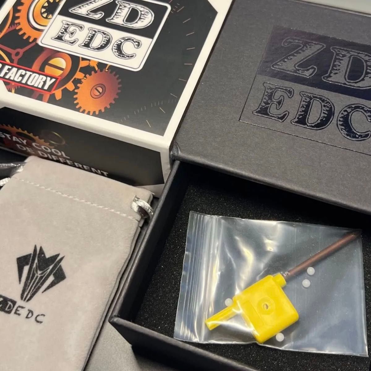 正規品」ZD Scepter 音叉EDCフィジェットトイ 双音叉入り チタン製