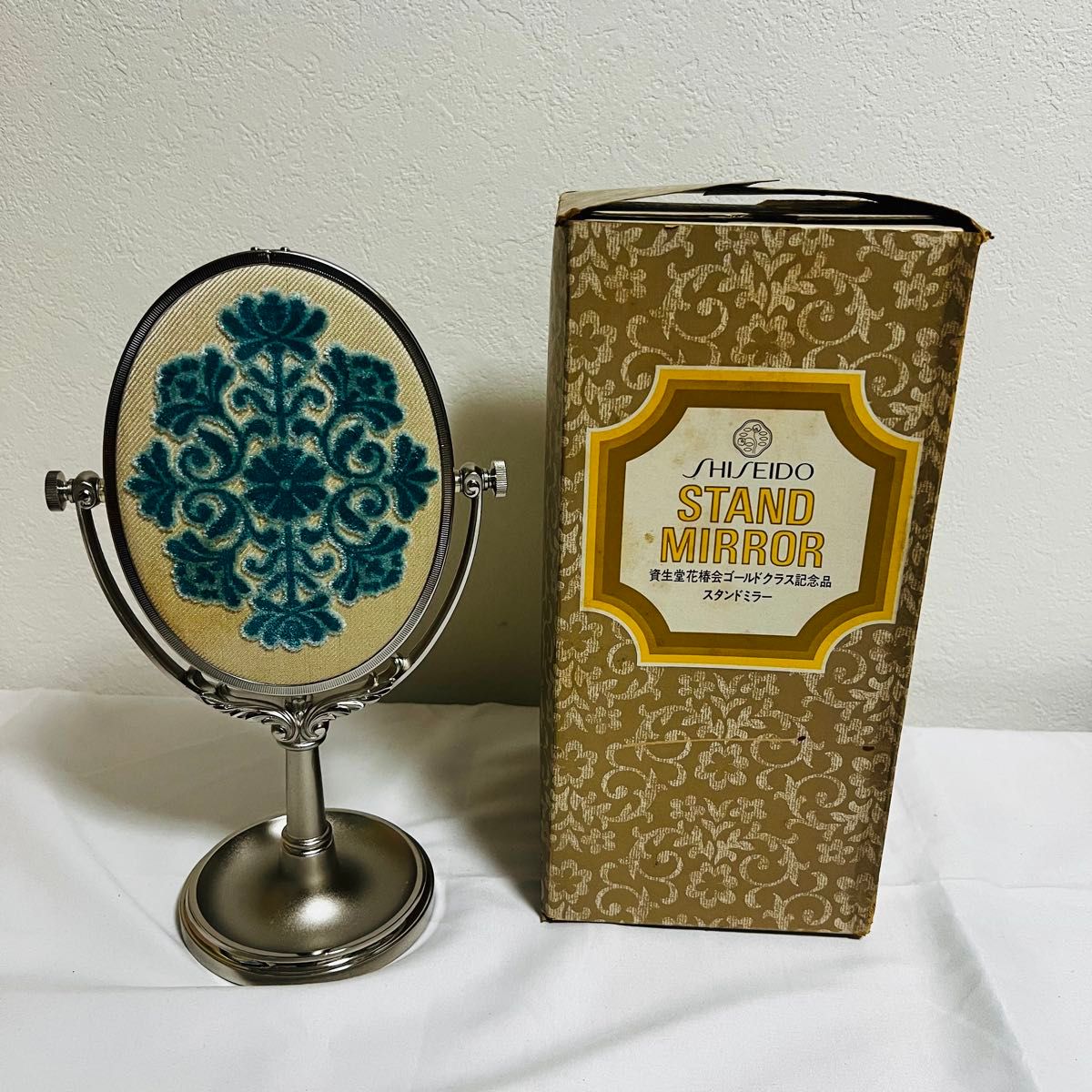 超極少品新品 資生堂 花椿会 ゴールドクラス記念品 スタンドミラー