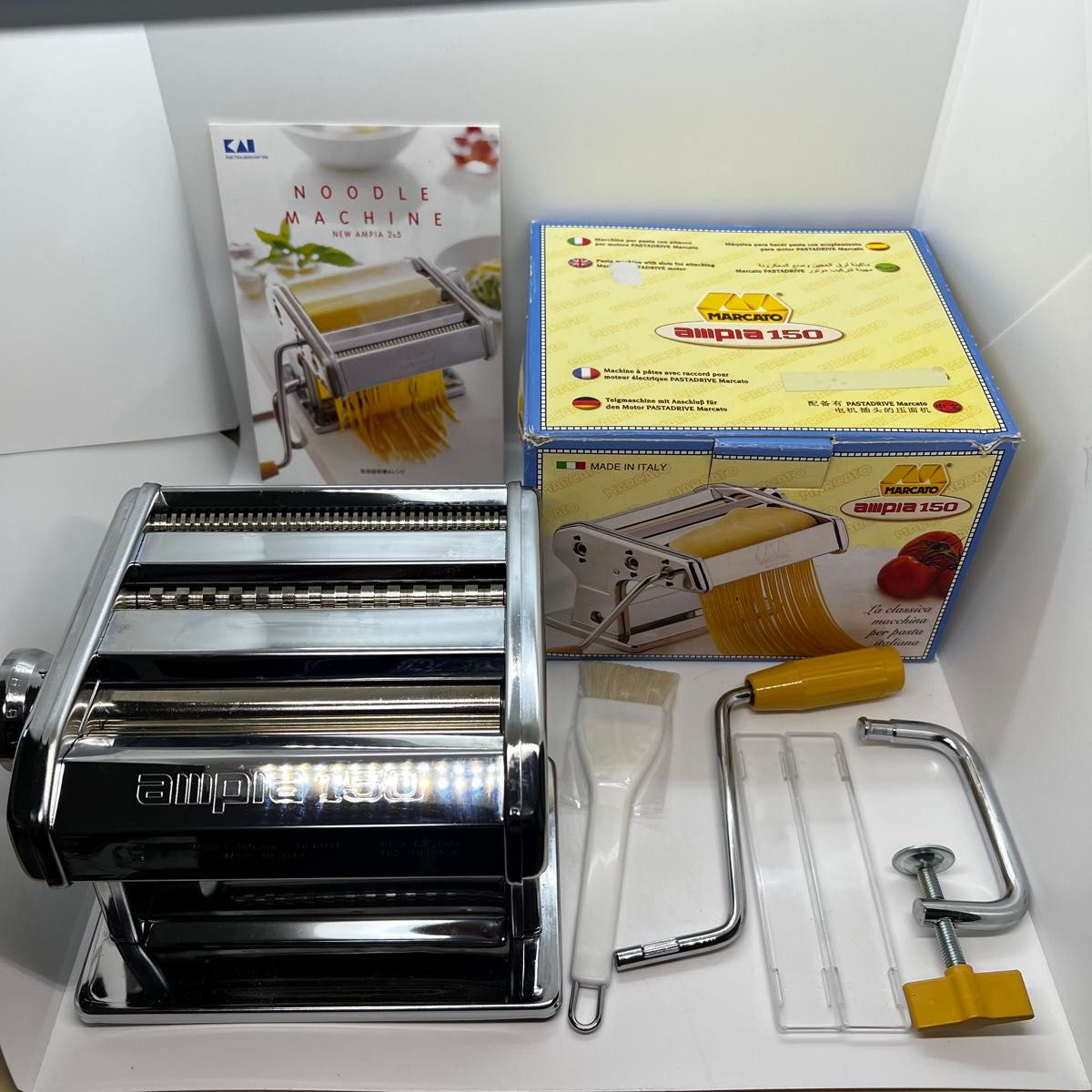 MARCAT AMPIA150 パスタマシン 手動式 製麺機 パスタメーカー