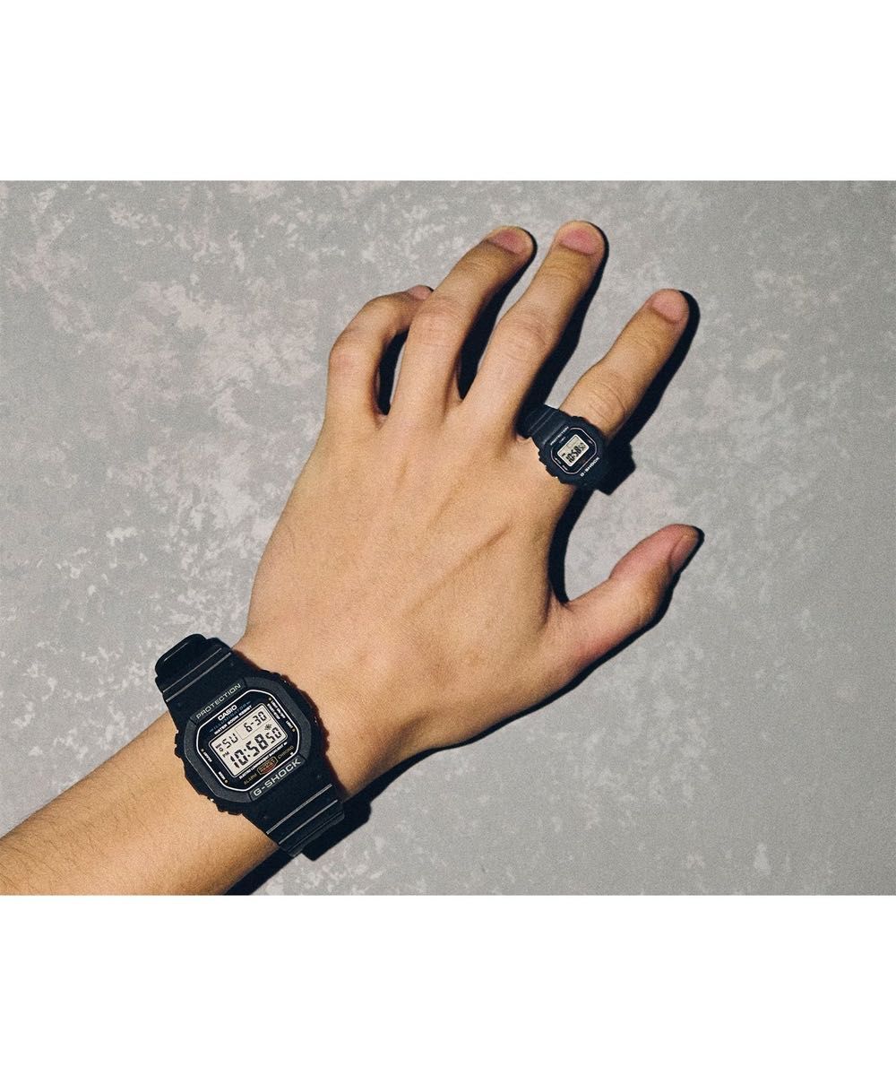 CASIO G-SHOCK NANO DWN-5600-1JR リングウォッチ ブラック 黒 カシオ