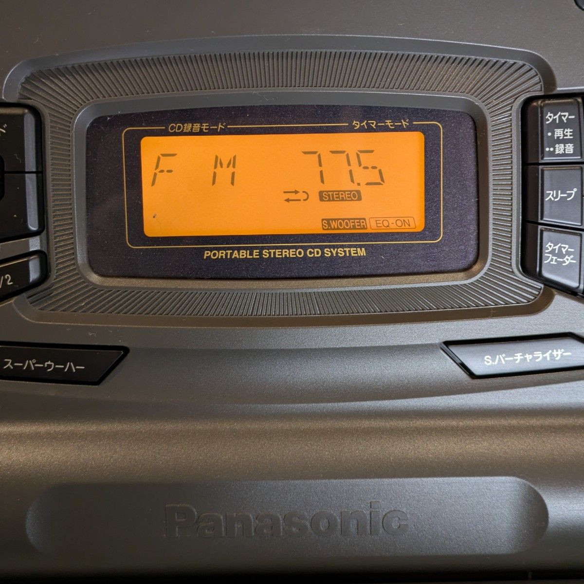 Panasonic パナソニック コブラトップ RXーED707 CDラジカセ｜Yahoo