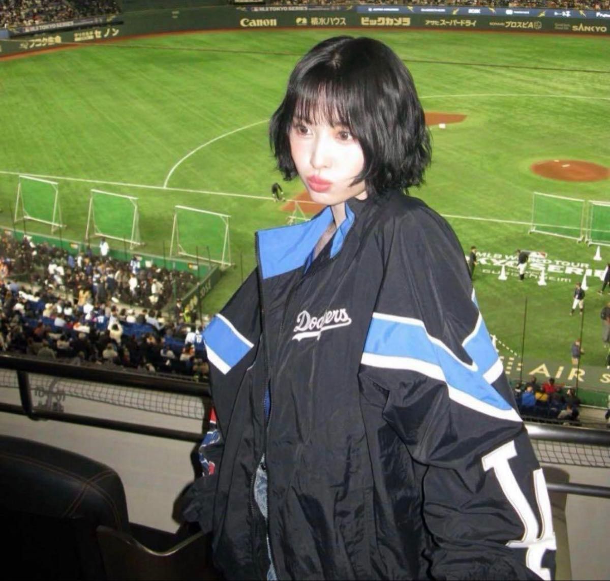 カブス ドジャース momo 着用 TOKYO SERIES ナイロンジャケット｜Yahoo