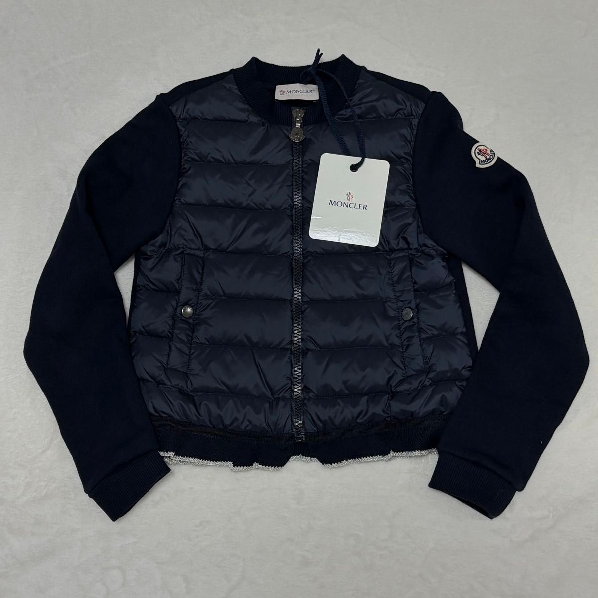 モンクレールキッズダウンニットカーディガン8Aネイビー モンクレール