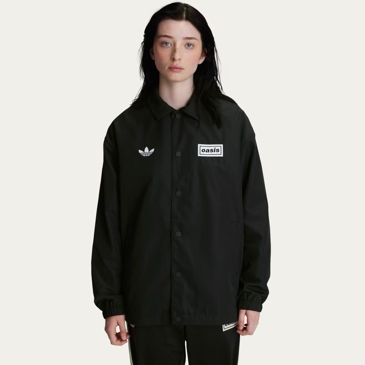 新品XL黒adidas Originals×Oasisツアー コーチジャケット アディダス