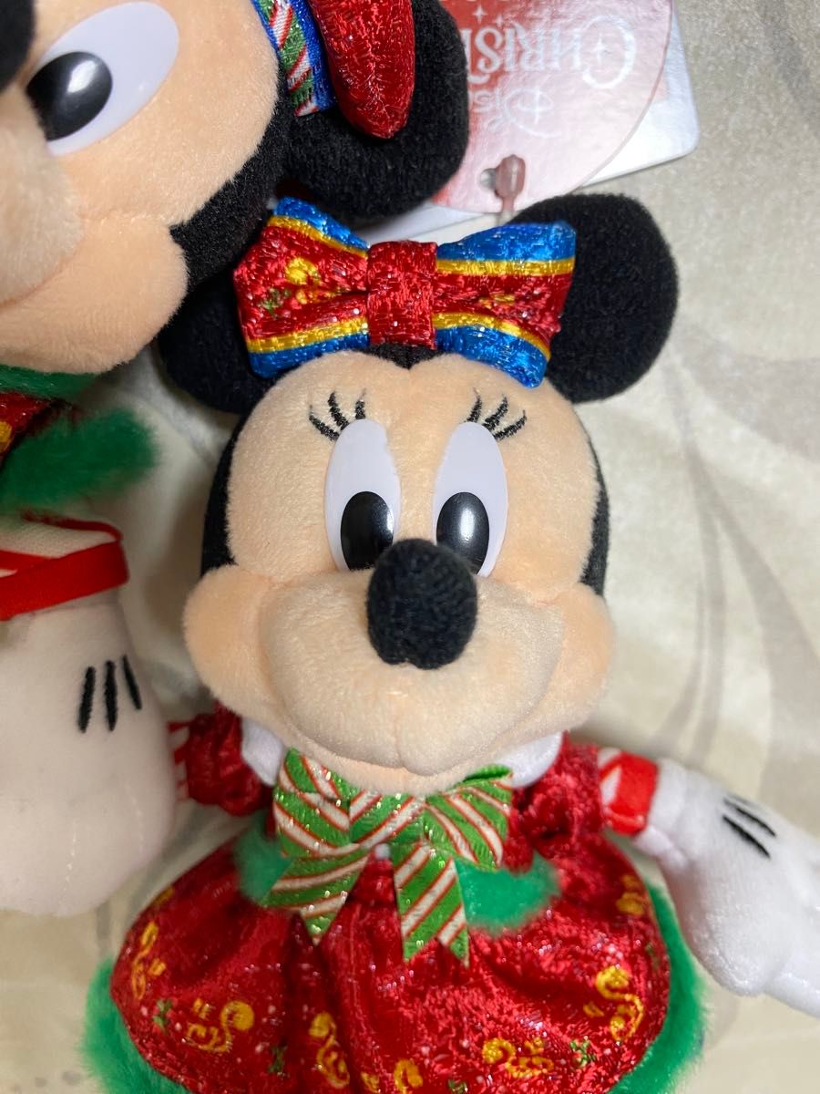 ミッキー ミニー ぬいぐるみバッジ クリスマスディズニー 2025